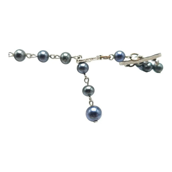 Japan High End Multi Strand Red Black Clear Glass Acrylic Bead Mix Ornate Clasp - Picture 6 of 7